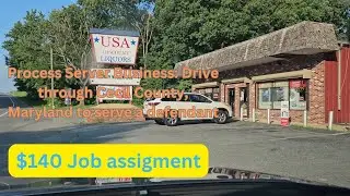 Process Server Business  Drive through Cecil County, Maryland to serve a defendant