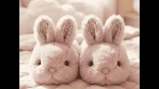 POV: you just found the coziest bunny slippers on the internet 🥹✨