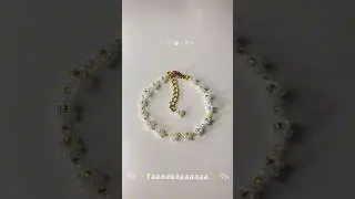 Our daisy inspired beaded bracelet 🌼🤍✨
