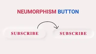Neumorphism Button With HTML and CSS