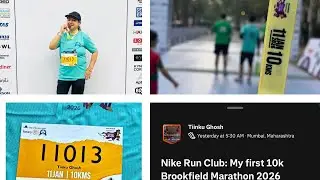 My 10 k Marathon Journey |Bengali Vlog #probashitinku 