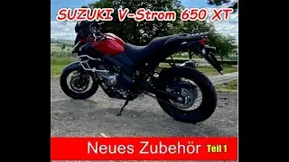 Suzuki V Strom 650 XT 2019 Zubeh&ouml;r - Tankrucksack, Auspuff, Navi