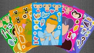 Disney Cinderella Sticker Book 💙 Fairy Magic, Glass Slipper & Wedding Story