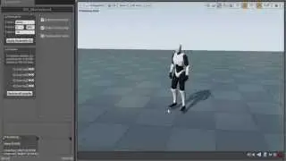 UE4 - Prototype unarmed movement in 1D blendspace