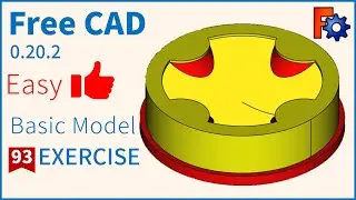 FreeCAD Tutorial for beginners,basic model exercise-93