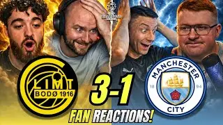 Manchester City HUMILIATED Fans React to Bodo Glimt 3-1 Manchester City | Champions League Reactions