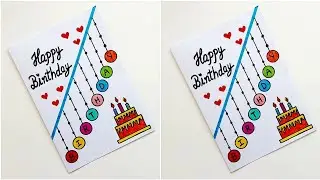 Easy White paper Birthday Card | DIY How to make birthday greeting card for best friend 2024