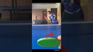 How to receive side chop serve in Table tennis🧐| #pingpongtable #pongfinity  #adambobrow