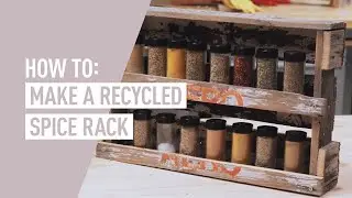 How to Make a Spice Rack From Recycled drinks crate