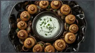 These Mushrooms Are Addictive &ndash; Crispy Garlic Mushrooms with Creamy Vegan Dip