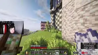 building a castle in minecraft hardcore &rarr; rocket league grind🔴