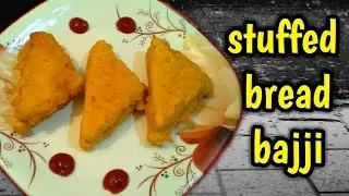 பிரட் பஜ்ஜி I bread bajji I stuffed bread bajii I aloo bread bajji in tamil with english subtitles