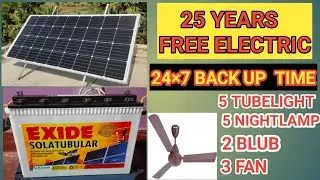 190 Watt solar  system  installation.