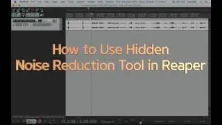 [리퍼강좌] How to use Hidden NoiseReduction Tool in Reaper