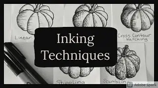 Учебное пособие по технике рисования тушью: штриховка, пунктир, лессировка