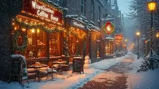 Urban Winter Jazz ❄️ Smooth Street Music for Cold Night Walks