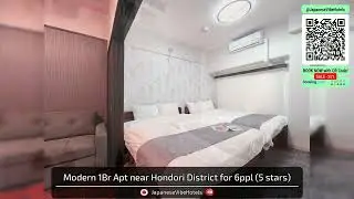Modern 1Br Apt near Hondori District for 6ppl | Hiroshima, Japan | Hotel Review ⭐