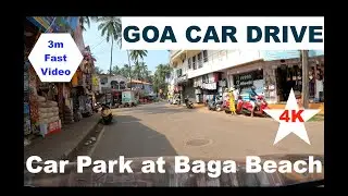Goa  City Drive | Drive To Baga Beach Car Parking #ASMR #travel #4kdrive