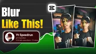 🎯 How to Edit Blur Face Like @YT-Speedrun 🔥 | Viral Blur Effect Tutorial
