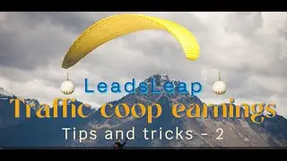 LeadsLeap - Traffic Coop Earnings - Tips and tricks - 2