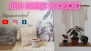 #comment faire une d&eacute;co murale style boh&egrave;me au crochet imitation macram&eacute;