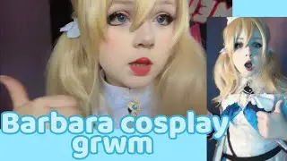 Barbara cosplay grwm 🕯️{Genshin Impact}