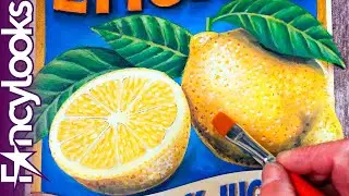 Cómo dibujar limones realistas (etiqueta vintage)