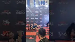 Mateusz Gamrot shows his grappling before the fight with Charles Oliveira at UFC in Rio #ufc