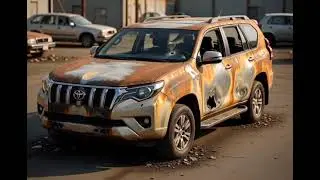 ASMR Car Restoration! 2016 Toyota Prado Full Restoration Burnt &rarr; New