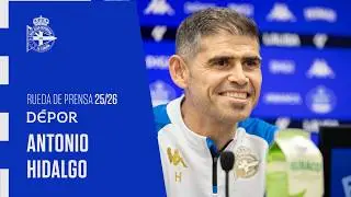 Rueda de prensa de Antonio Hidalgo previa al RC Deportivo - Albacete BP