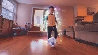 Memphis' training vlog. Exercises for kids. Sole rolls and pull back turns