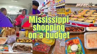 Out with the family,  grocery shopping  plus  Grocery haul #shoppingonabudget #mississippi
