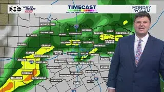 DFW Weather | Heavy, widespread rain expected Sunday night through Monday morning, 14 day forecast