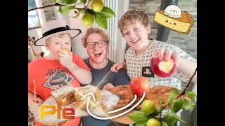 We cut up and hand pressed 600 organic apples and turned it to juice and apple pie with a woodburner