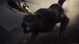 WEREWOLF vs ATTACK HELICOPTER - Epic Mountain Chase Scene