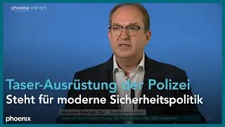 Alexander Dobrindt zur Taser-Ausr&uuml;stung der Bundespolizei am 23.07.25