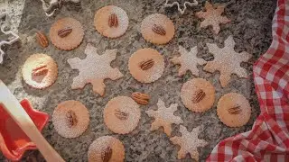 Simple recipe for COOKIE BOX | How to make PECAN CRISPS COOKIES | ASMR cooking