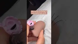 My secret to being a successful lash tech 🤩 #lashextensions #lashes #lash #eyelashextensions #short