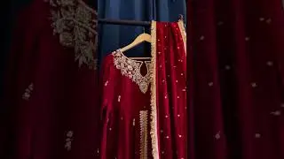 Designer Red Anarkali suit from meeshoMeesho anarkali suits Haul #meeshounboxing #meesho #shorts