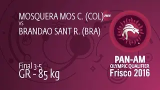 BRONZE GR - 85 kg: C. MOSQUERA MOS (COL) df. R. BRANDAO SANT (BRA), 5-0