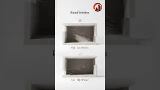 Natural Ventilation: High vs Low Window Placement #shorts #shortsfeed