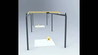 Single Girder Top Running Overhead Crane for Sale 1 Ton - 20 Ton, European style Low Headroom Crane
