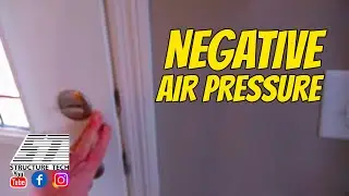 Negative air pressure in an Apple Valley new construction home inspection