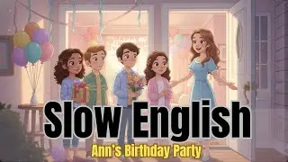 Learn English with Anne's Birthday 🎉 | Slow English Listening & Fluency Practice | A2&ndash;B1