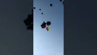 TAMILNADU PROTEST | #GOBACKMODI | black bollons for Kadi Flight