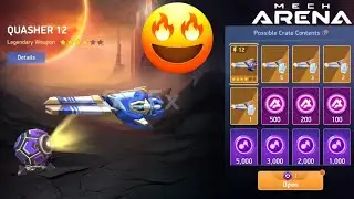 Unlocking New Weapon Quasher 12  | Panther and Quasher 12 Gameplay - Mech Arena