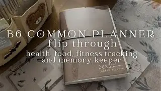 sterling ink B6 common planner flipthrough | health and memory keeping journal 2026