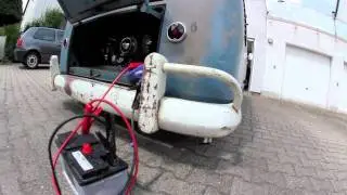 Paul's VW T1 Bus 1959 First Run after Shipping!
