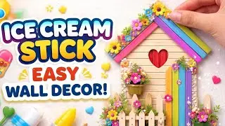 Ice cream stick homedecor |Don&rsquo;t Throw Ice Cream Sticks  | Beautiful Home Decor Idea|Diy