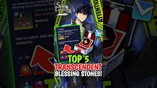 TOP 5 TRANSCENDENT BLESSING STONE SELECTOR GUIDE! #sololevelingarise #sololeveling #sungjinwoo